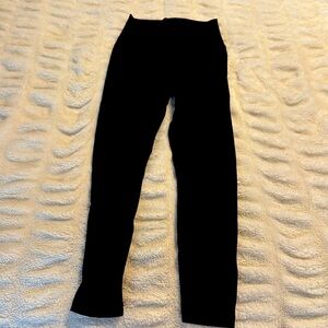 Lululemon black cropped leggings size 4